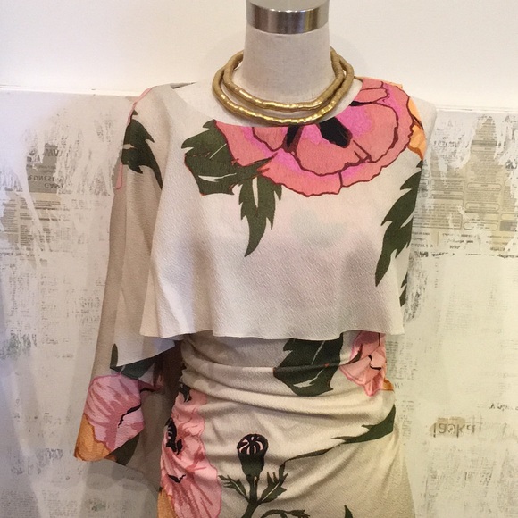 🎉SOLD🎉Tracy Reese Silk Floral Dress - Picture 3 of 8